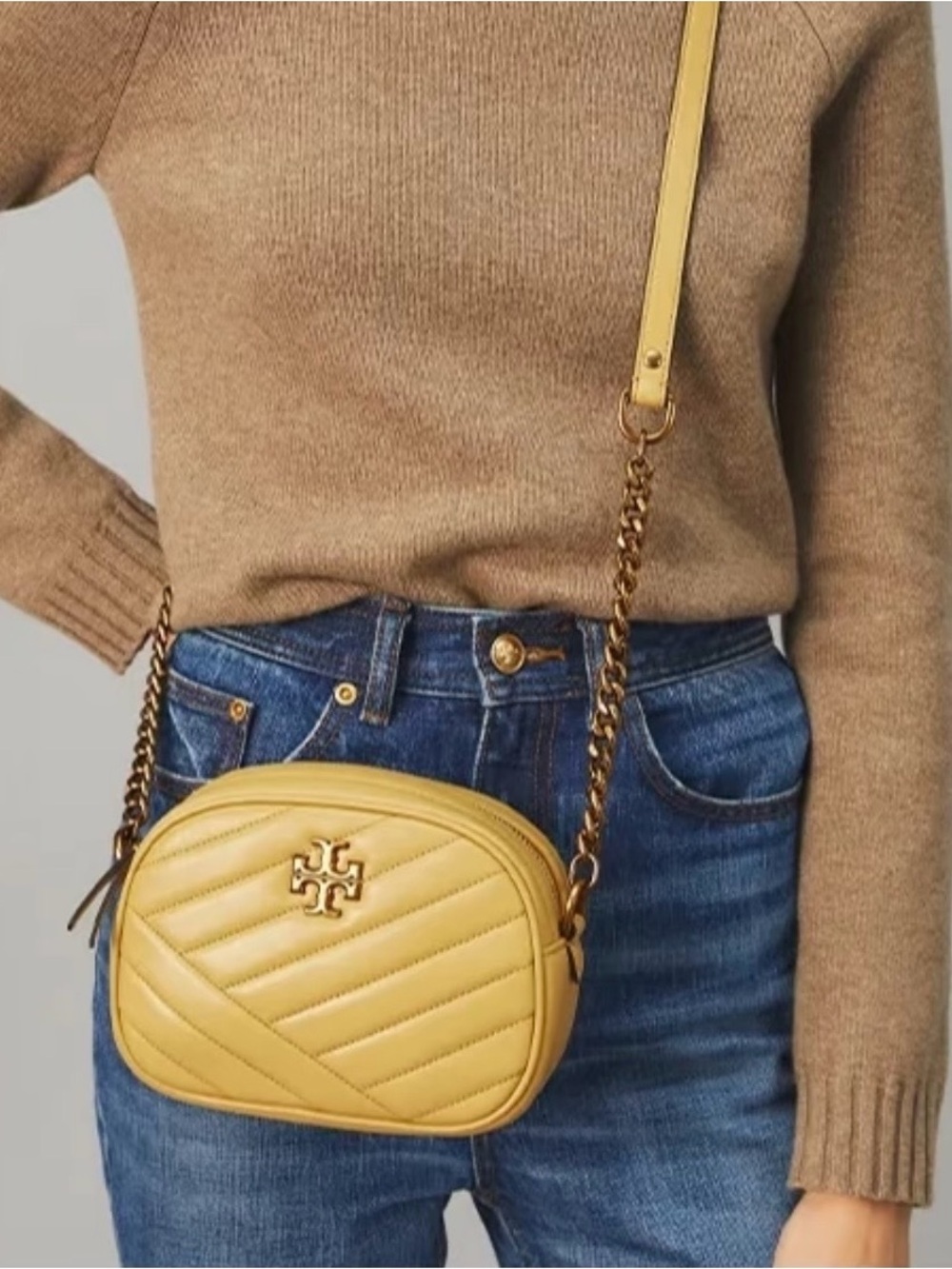 Tory Burch Kira Quilted Leather Camera Bag